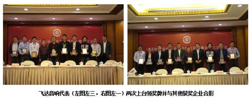 飞达音响荣获中国电子音响行业二十强及优秀品牌奖